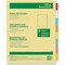 Avery AVE11467 Index Maker Translucent - Economy Insertable Dividers&#x26;#44; 8 Tabs &#x26; Plastic - Assorted Color